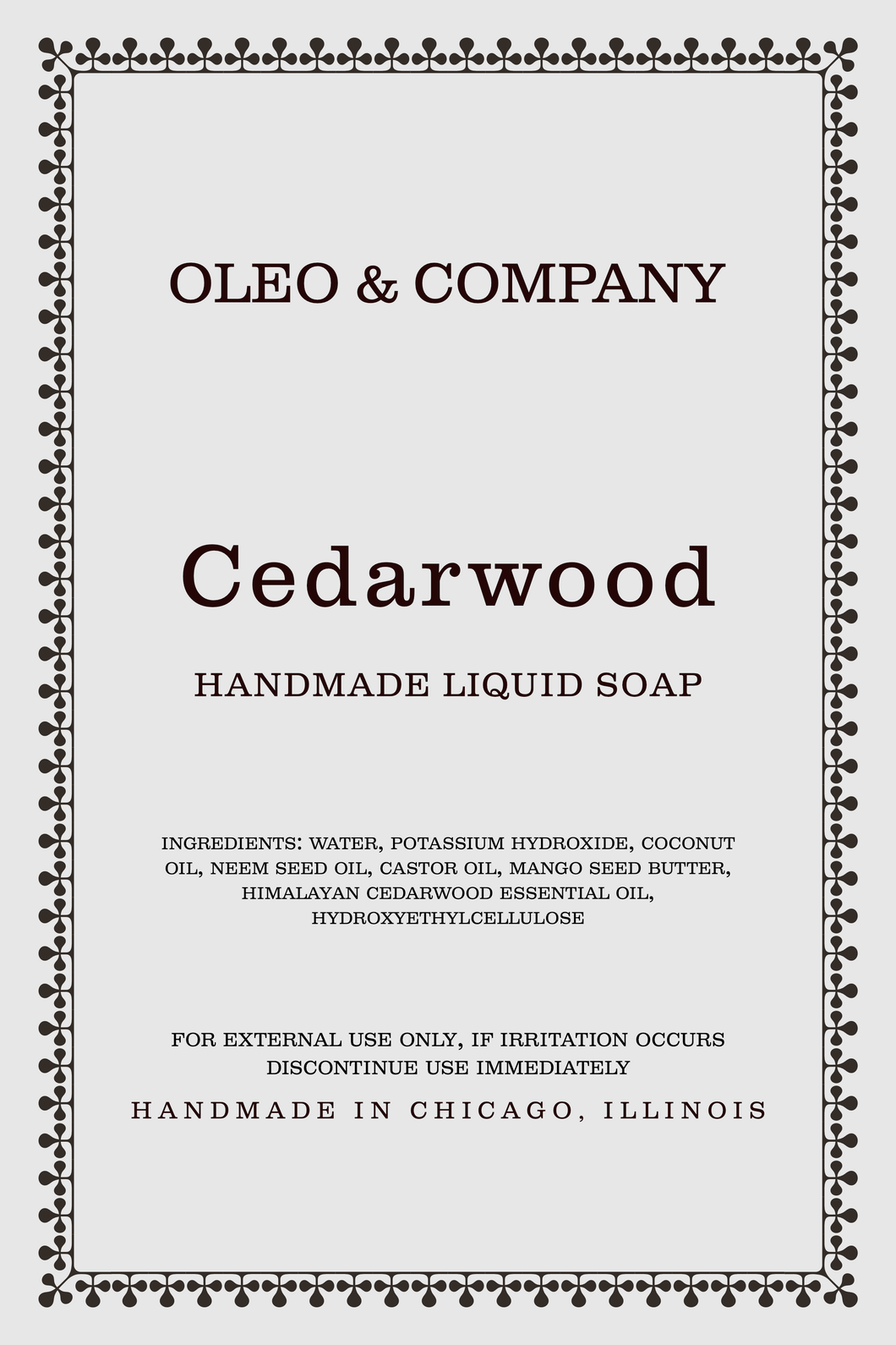 Cedarwood Neem Liquid Soap
